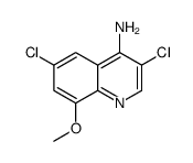 4-Amino-3,6-dichloro-8-methoxyquinoline structure