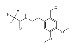 N-{2-[2-(chloromethyl)-4,5-dimethoxyphenyl]ethyl}-2,2,2-trifluoroacetamide结构式