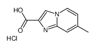 7-methylimidazo[1,2-a]pyridine-2-carboxylic acid,hydrochloride结构式