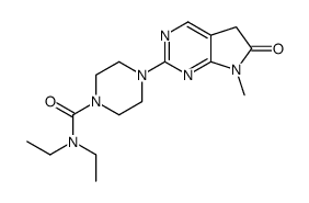 N,N-diethyl-4-(7-methyl-6-oxo-5H-pyrrolo[2,3-d]pyrimidin-2-yl)piperazine-1-carboxamide Structure