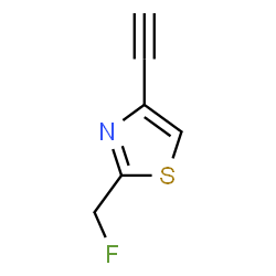 4-Ethynyl-2-(fluoromethyl)thiazole structure