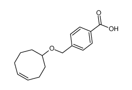 4-((cyclooct-4-en-1-yloxy)methyl)benzoic acid结构式