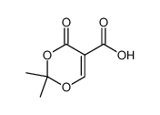 2,2-dimethyl-4-oxo-1,3-dioxin-5-carboxylic acid结构式