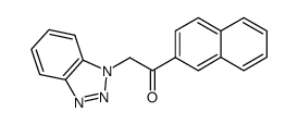 α-(N-benzotriazol-1-yl)methyl 2-naphthyl ketone结构式