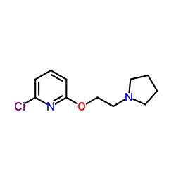 2-Chloro-6-[2-(1-pyrrolidinyl)ethoxy]pyridine结构式