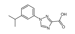 1-(3-ISOPROPYLPHENYL)-1H-1,2,4-TRIAZOLE-3-CARBOXYLIC ACID Structure
