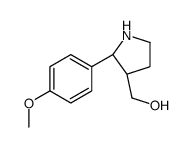 (Trans-2-(4-Methoxyphenyl)pyrrolidin-3-yl)methanol Structure
