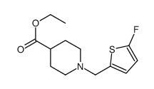 Ethyl 1-[(5-fluoro-2-thienyl)methyl]-4-piperidinecarboxylate Structure