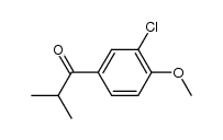 3-chloro-4-methoxyisobutyrophenone结构式