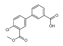 3-(4-chloro-3-methoxycarbonylphenyl)benzoic acid结构式