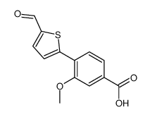 4-(5-formylthiophen-2-yl)-3-methoxybenzoic acid结构式