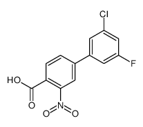 4-(3-chloro-5-fluorophenyl)-2-nitrobenzoic acid结构式