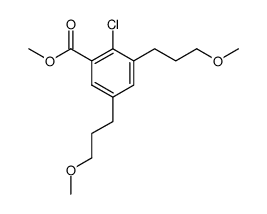 methyl 2-chloro-3,5-bis(3-methoxypropyl)benzoate Structure