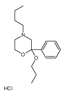 4-butyl-2-phenyl-2-propoxymorpholine,hydrochloride Structure