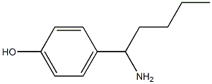 4-(1-AMINOPENTYL)PHENOL结构式