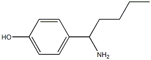 4-(1-AMINOPENTYL)PHENOL Structure