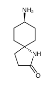 Meso-(5r,8r)-8-amino-1-azaspiro[4.5]decan-2-one结构式