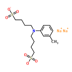 N,N-双(4-磺丁基)-3-甲基苯胺二钠盐结构式