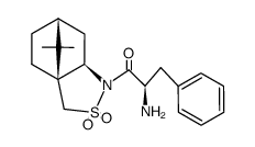 (2R,2'R)-N-(2'-amino-3'-phenylpropanoyl)bornane-10,2-sultam结构式