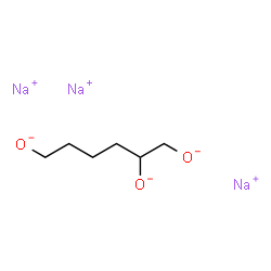 1,2,6-Tri(sodiooxy)hexane structure