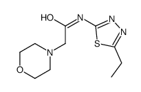 N-(5-Ethyl-1,3,4-thiadiazol-2-yl)-4-morpholineacetamide structure