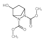 dimethyl 2-hydroxy-5,6-diazabicyclo[2.2.1]heptane-5,6-dicarboxylate结构式