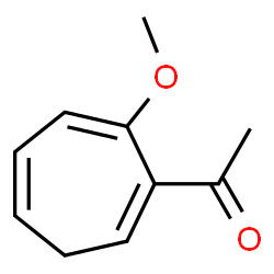 Ethanone, 1-(7-methoxy-1,4,6-cycloheptatrien-1-yl)- (9CI) Structure