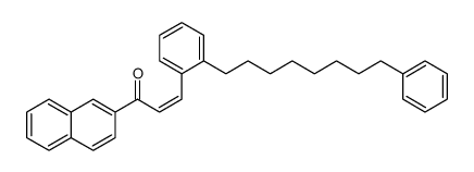 1-naphthalen-2-yl-3-[2-(8-phenyloctyl)phenyl]prop-2-en-1-one Structure