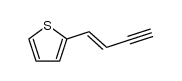 (E)-2-(but-1-en-3-yn-1-yl)thiophene结构式