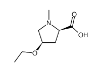 Proline, 4-ethoxy-1-methyl-, L-cis- (8CI)结构式