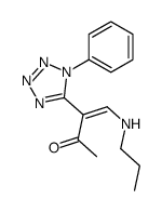 3-(1-phenyltetrazol-5-yl)-4-(propylamino)but-3-en-2-one Structure