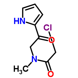 2-Chloro-N-methyl-N-[2-oxo-2-(1H-pyrrol-2-yl)ethyl]acetamide结构式
