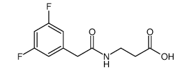 3-[2-(3,5-difluorophenyl)acetamido]propanoic acid Structure