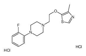 5-[2-[4-(2-fluorophenyl)piperazin-1-yl]ethoxy]-4-methyl-1,3-thiazole,dihydrochloride Structure