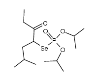 O,O-diisopropyl Se-(2-methyl-5-oxoheptan-4-yl) phosphoroselenoate Structure