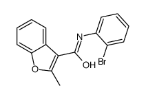 N-(2-bromophenyl)-2-methyl-1-benzofuran-3-carboxamide Structure