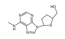 [(2S,5R)-5-[6-(methylamino)purin-9-yl]thiolan-2-yl]methanol结构式