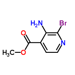 Methyl 3-amino-2-bromoisonicotinate Structure