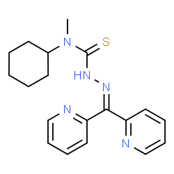 二-2-吡啶酮-4-环己基-4-甲基-3-氨基硫脲结构式