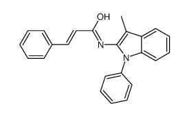(E)-N-(3-methyl-1-phenylindol-2-yl)-3-phenylprop-2-enamide Structure