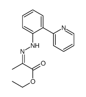 ethyl 2-[(2-pyridin-2-ylphenyl)hydrazinylidene]propanoate结构式