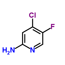 4-Chloro-5-fluoro-2-pyridinamine结构式