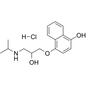 4-hydroxy propranolol hcl structure