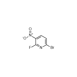 6-bromo-2-fluoro-3-nitropyridine Structure