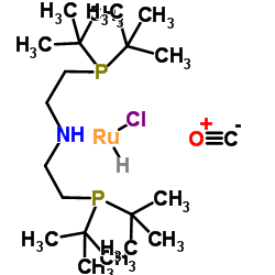 Carbonylchlorohydrido[bis(2-di-t-butylphosphinoethyl)amine]ruthenium(II) Structure