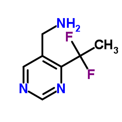 1-[4-(1,1-Difluoroethyl)-5-pyrimidinyl]methanamine Structure