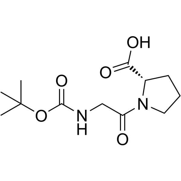 Boc-Gly-Pro-OH structure