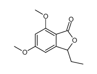 3-ethyl-5,7-dimethoxyisobenzofuran-1(3H)-one Structure