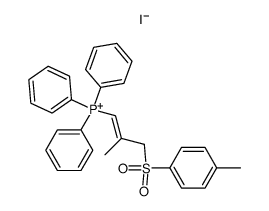 (E)-(2-Methyl-3-tosyl-1-propenyl)triphenylphosphonium iodide Structure