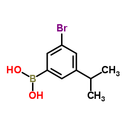 3-Bromo-5-isopropylphenylboronic acid Structure